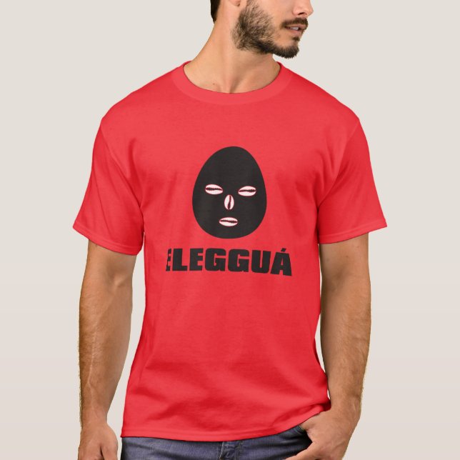 Eleggua face and name. T-Shirt (Front)
