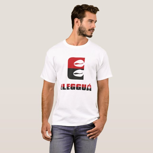 Eleggua shirt. Iconic design with cowrie T-Shirt (Front Full)