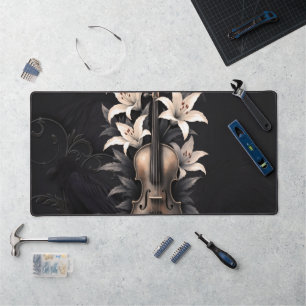 Elegy for a Fallen Song – Romantic Gothic Violin Desk Mat