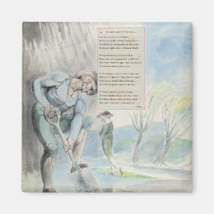 'Elegy written in a Counrty Church-Yard', design 1 Magnet