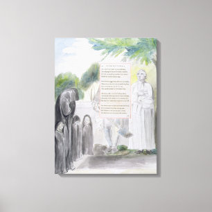 'Elegy written in a Country Church-Yard', design 1 Canvas Print