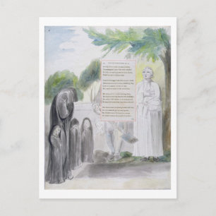 'Elegy written in a Country Church-Yard', design 1 Postcard