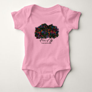 Elelgant Colour of Life Design Baby Bodysuit