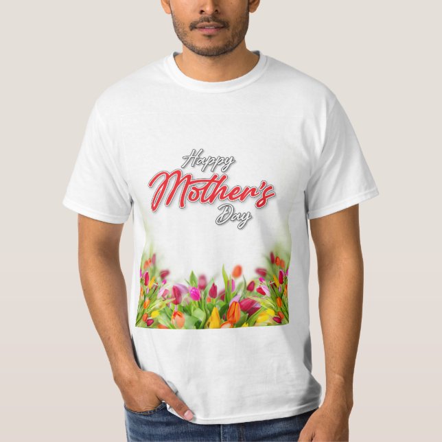 Elelgant Colourful Mother’s Day Design T-Shirt (Front)