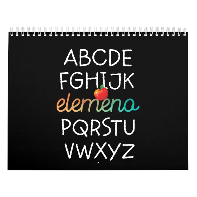 Elemeno Alphabet Preschool Kindergarten - School Calendar (Cover)