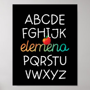 Elemeno Alphabet Preschool Kindergarten - School Poster