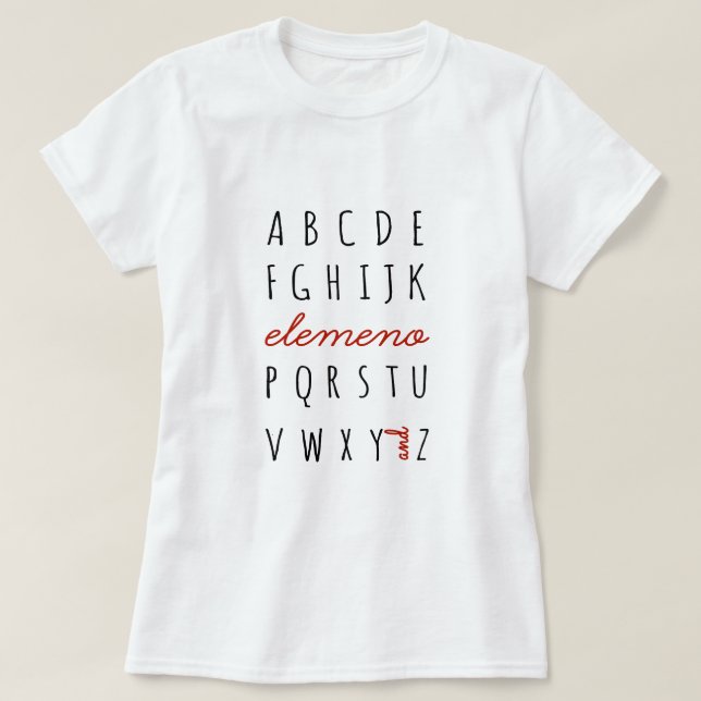 Elemeno T-Shirt (Design Front)