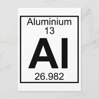 Element 013 - Al - Aluminium (Full) Postcard