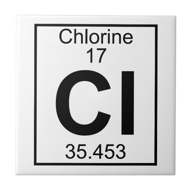 Element 017 - Cl - Chlorine (Full) Tile (Front)