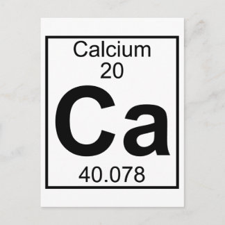 Element 020 - Ca - Calcium (Full) Postcard
