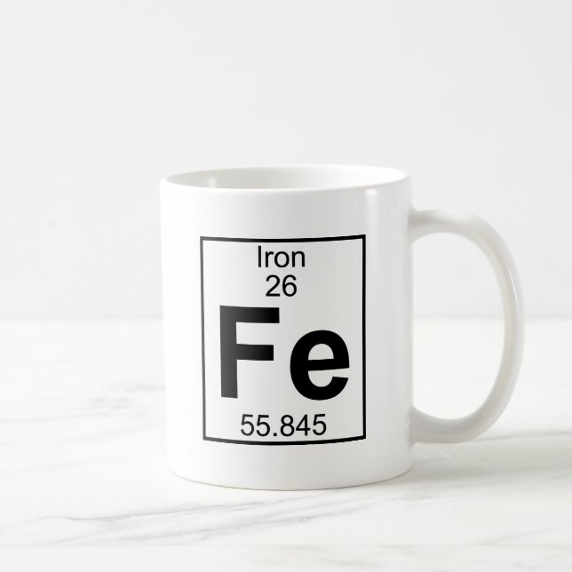 Element 026 - Fe - Iron (Full) Coffee Mug (Right)
