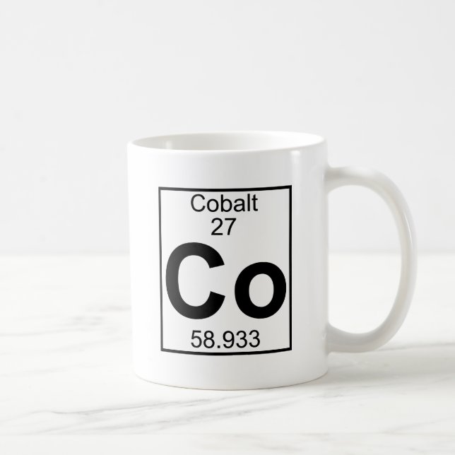 Element 027 - Co - Cobalt (Full) Coffee Mug (Right)