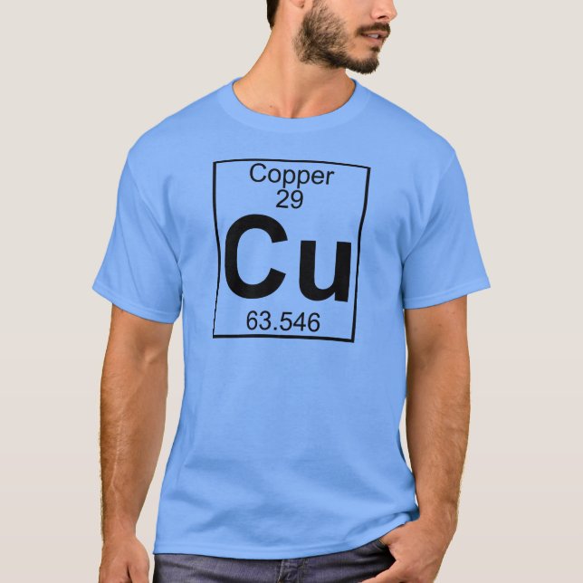 Element 029 - Cu - Copper (Full) T-Shirt (Front)