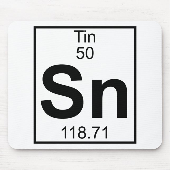 Element 050 - Sn - Tin (Full) Mouse Mat (Front)