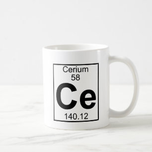Element 058 - Ce - Cerium (Full) Coffee Mug