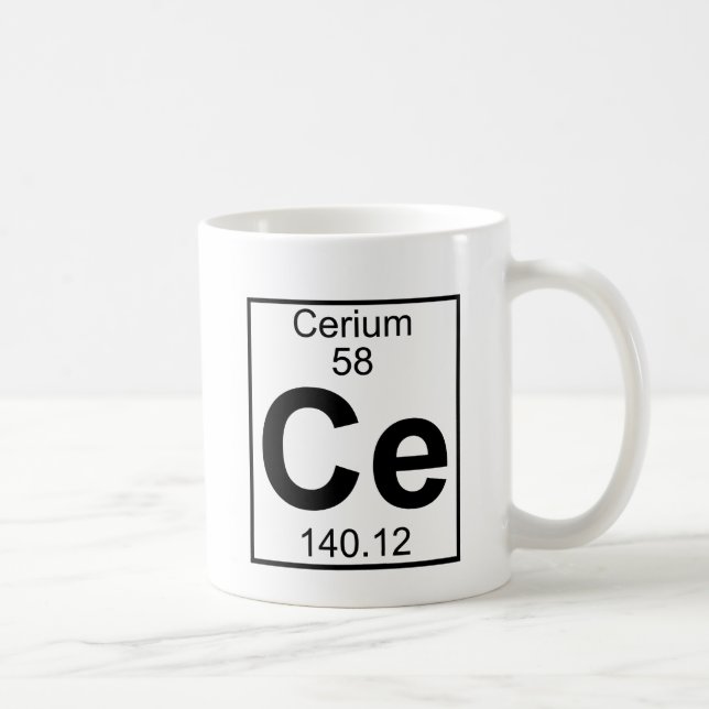 Element 058 - Ce - Cerium (Full) Coffee Mug (Right)