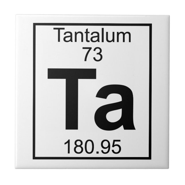Element 073 - Ta - Tantalum (Full) Tile (Front)