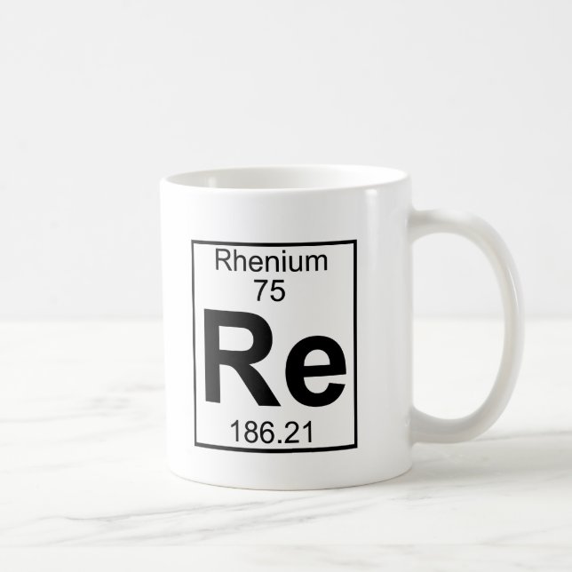 Element 075 - Re - Rhenium (Full) Coffee Mug (Right)