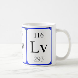 Element 116 white mug - Livermorium