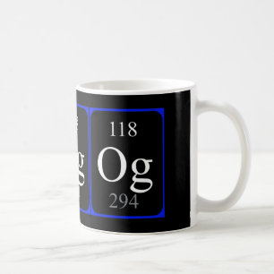 Element 118 mug - Oganesson black