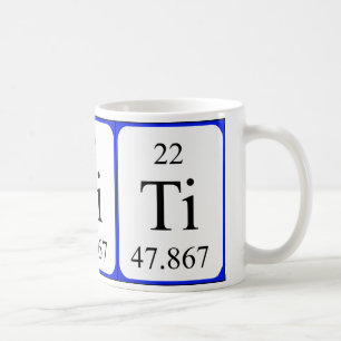 Element 22 white mug - Titanium