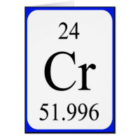 Element 24 card - Chromium white