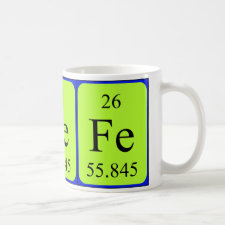 mug featuring the element Iron