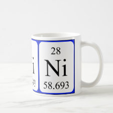 mug featuring the element Nickel