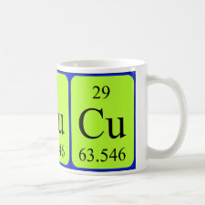 mug featuring the element Copper