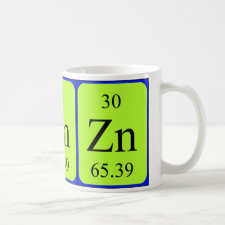 mug featuring the element Zinc