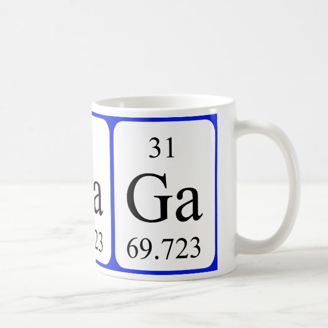 Element 31 white mug - Gallium (Right)