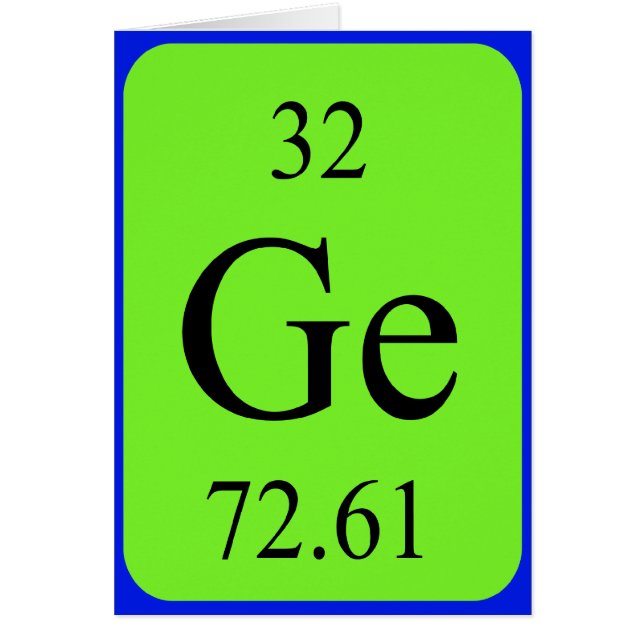 Element 32 card - Germanium (Front)