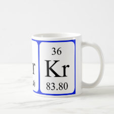 Krypton periodic table mug