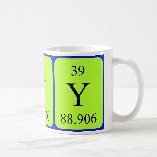 Element 39 mug - Yttrium (Right)