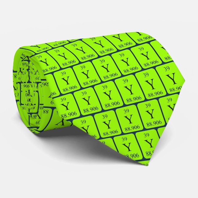 Element 39 Yttrium tie Transparent graphics (Rolled)