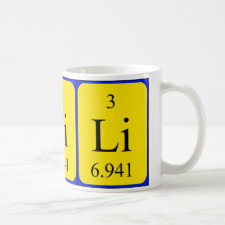 mug featuring the element Lithium