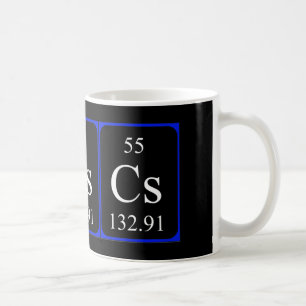 Element 55 mug - Caesium black