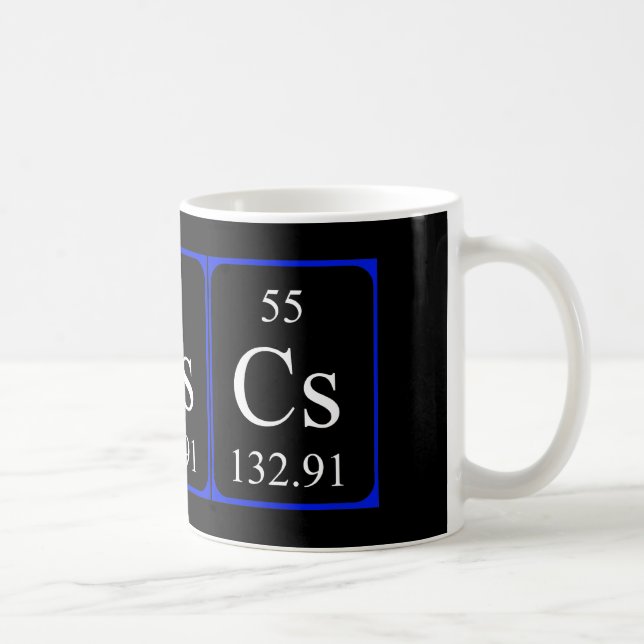Element 55 mug - Caesium black (Right)