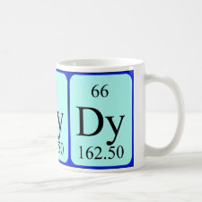 mug featuring the element Dysprosium