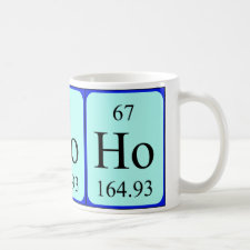 Holmium periodic table mug