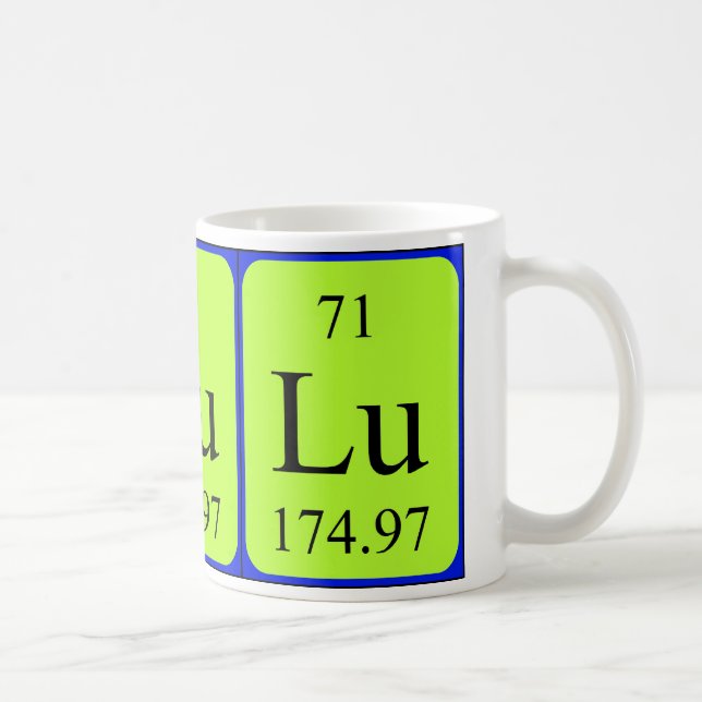 Element 71 mug - Lutetium (Right)