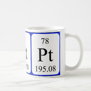 Element 78 white mug - Platinum