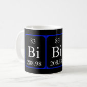 Element 83 mug - Bismuth black (Front Left)
