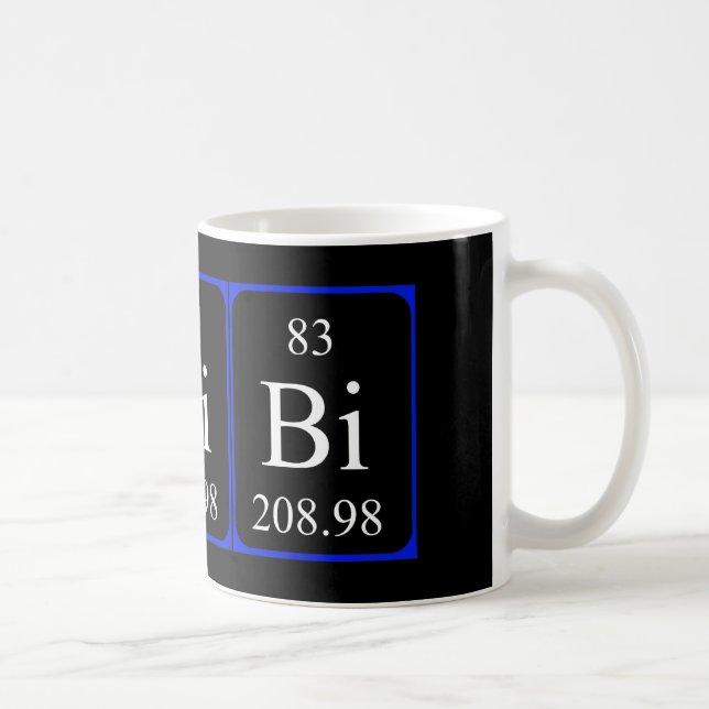 Element 83 mug - Bismuth black (Right)