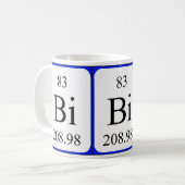 Element 83 white mug - Bismuth (Front Left)