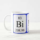 Element 83 white mug - Bismuth (Left)