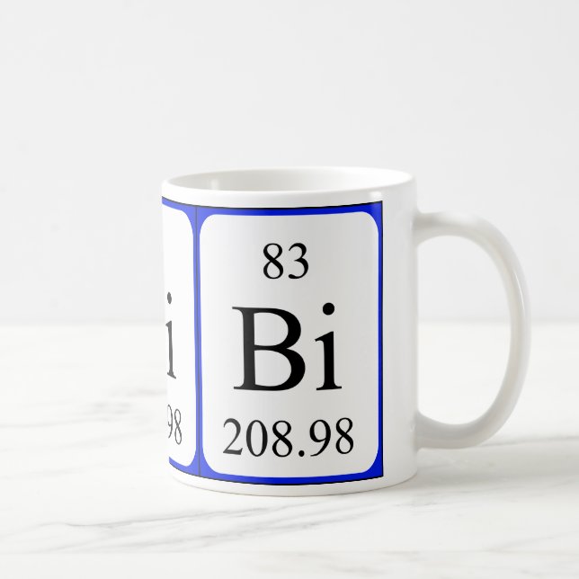 Element 83 white mug - Bismuth (Right)