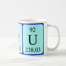 mug featuring the element Uranium