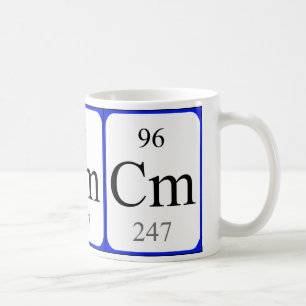 Element 96 white mug - Curium