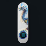 *~* Element AP88 Elemental Metallic Dragon  Skateboard<br><div class="desc">(Search code AP88 to find similar items ) Easily Transfer to other Zazzle Products. Elemental Element DRAGON with RING of FIRE / FLAMES / FLAME and INITIAL MONOGRAM for your name - Keep or edit or delete the text. This Fierce Popular trending skateboard Chinese style custom pro Element Dragon design...</div>